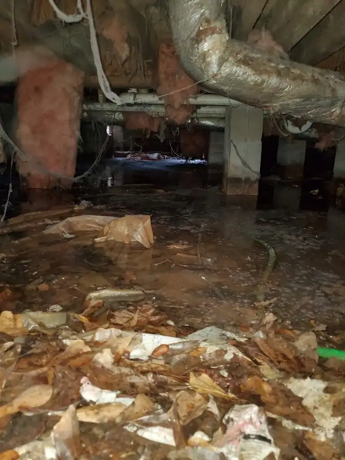 Crawl space flood assessment for Commercial Water Damage Restoration in Abingdon