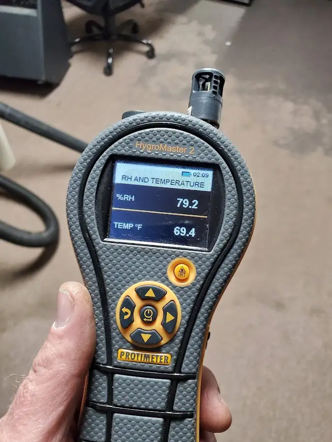 Moisture meter humidity assessment for Fire & Smoke Damage Restoration in Abingdon